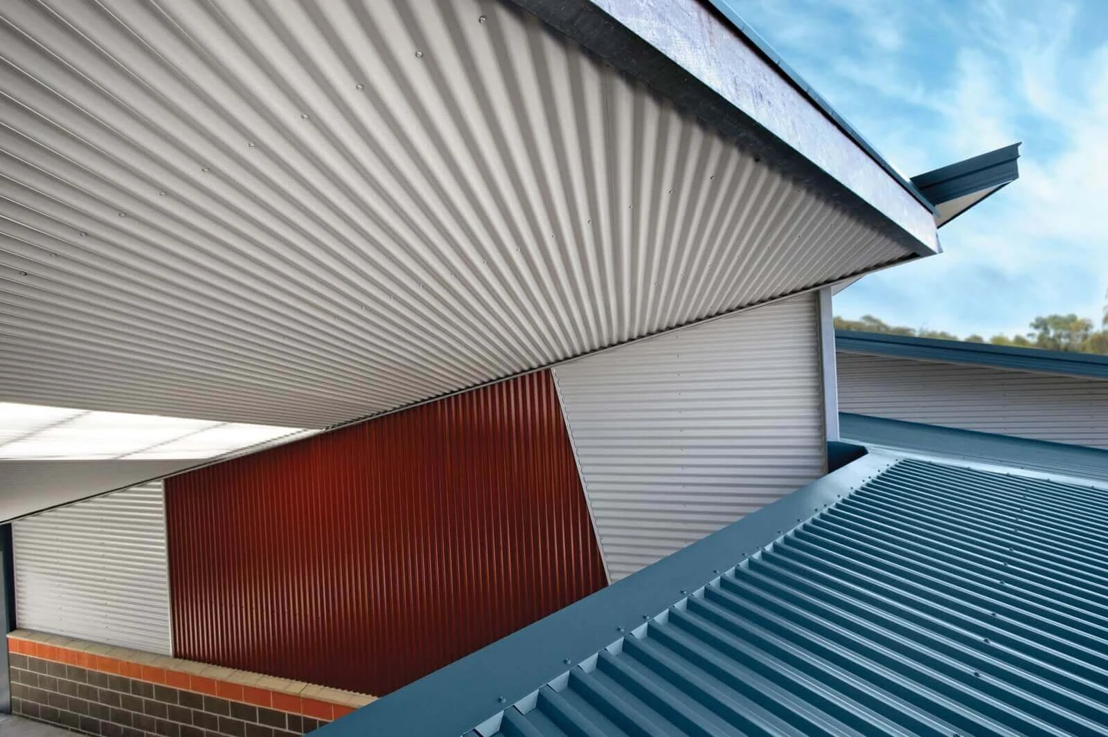 Roofings profiled metal cladding sheets