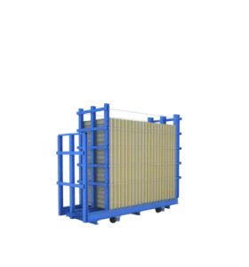 Mineral wool insulation production equipment illustration