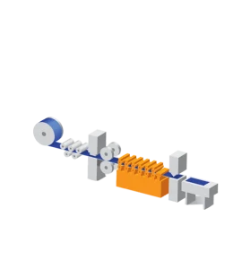 Sheet profiling and roll forming equipment illustration