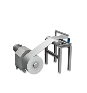 Steel coils and uncoiling equipment illustration